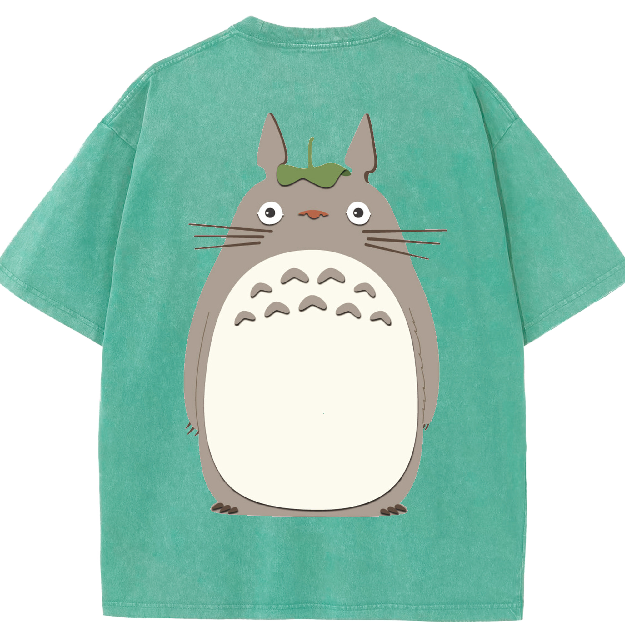（画像用） となりのトトロ 草壁メイ 草壁サツキ My Neighbor Totoro Satsuki Kusakabe Mei Kusakabe 綿100% ヴィンテージ風 半袖Tシャツ（背面プリント）
